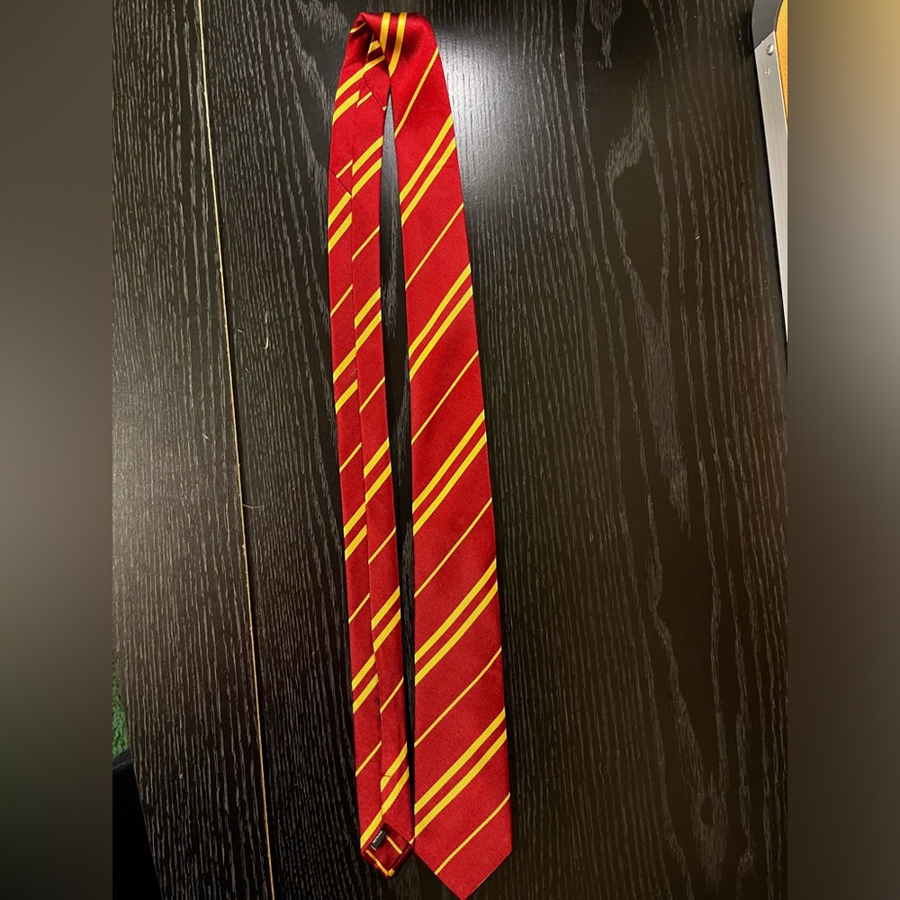Red and Gold striped tie
